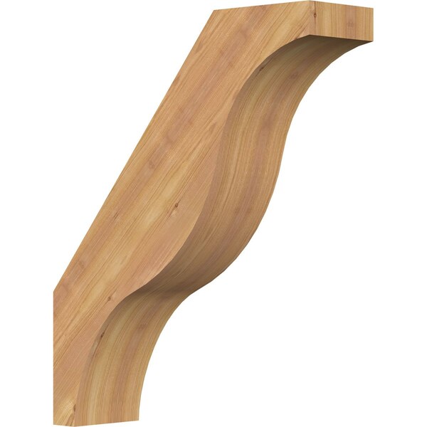 Ekena Millwork 5 1/2"W x 20"D x 24"H Funston Smooth Knee Brace, Western Red Cedar BRC06X20X24FST00SWR - main